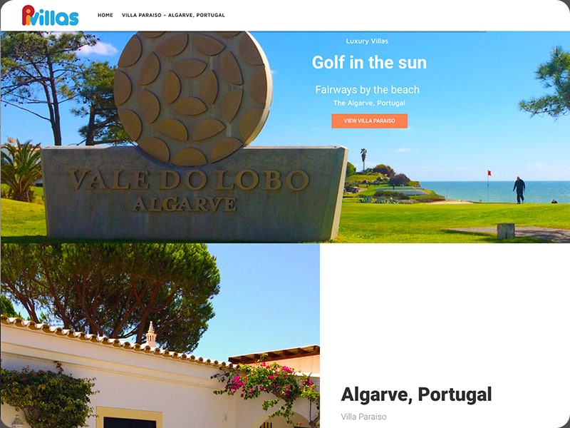 image of bespoke website created by ibiz for a client in High Wycombe