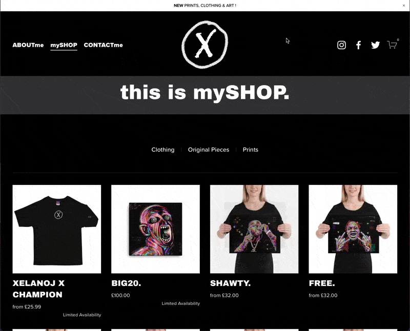 E-Commerce website design