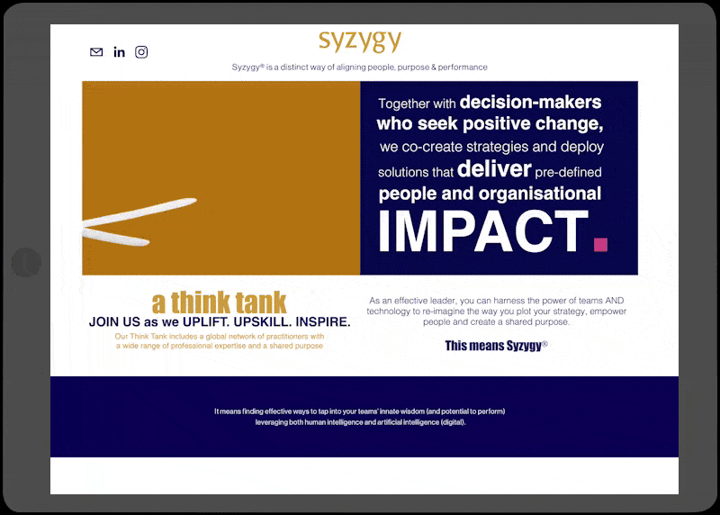 syzygy website preview
